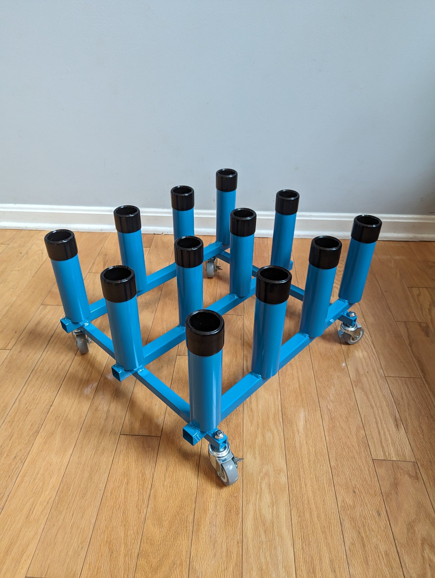12 holder rolling storage rack