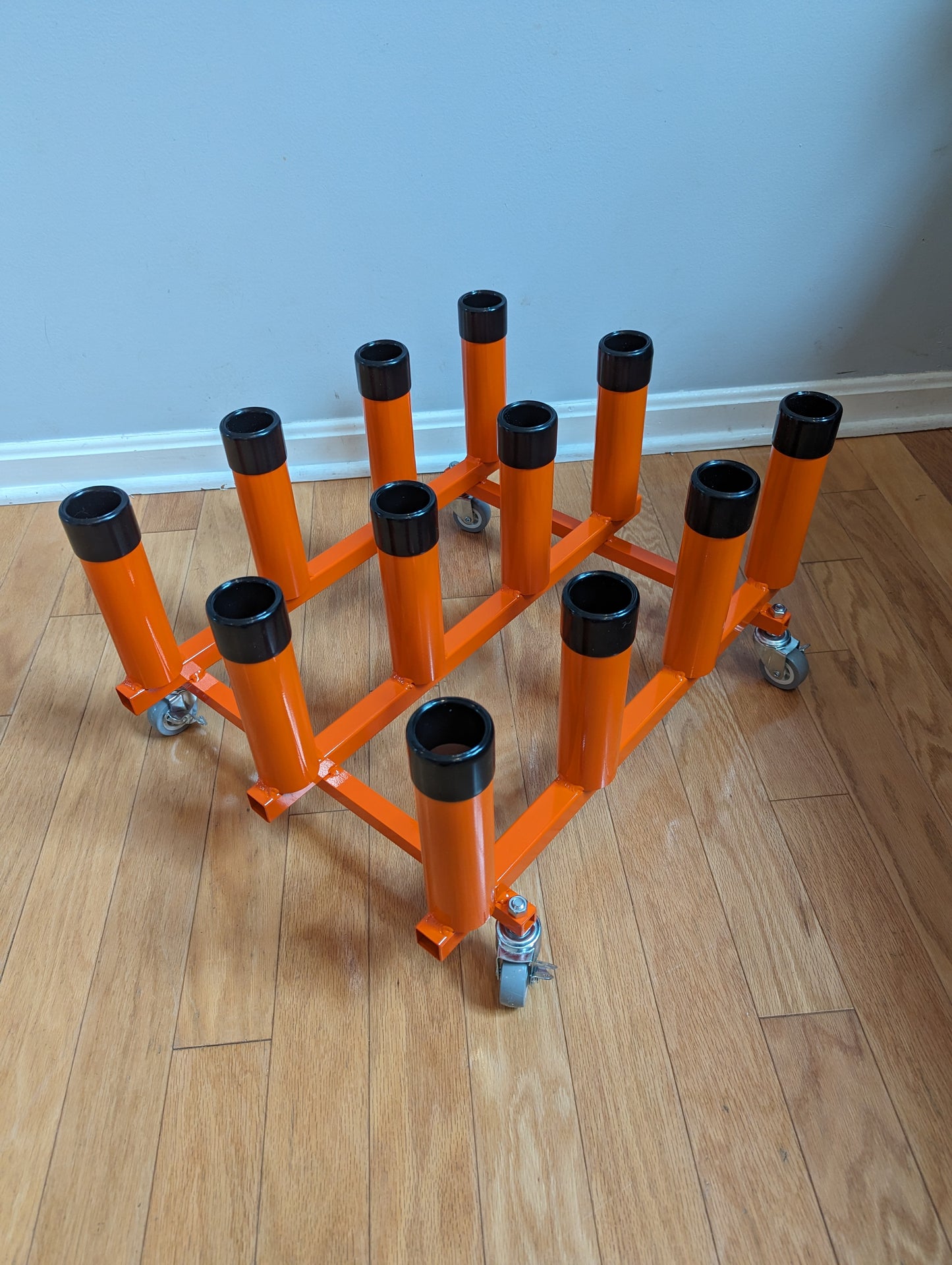 12 holder rolling storage rack