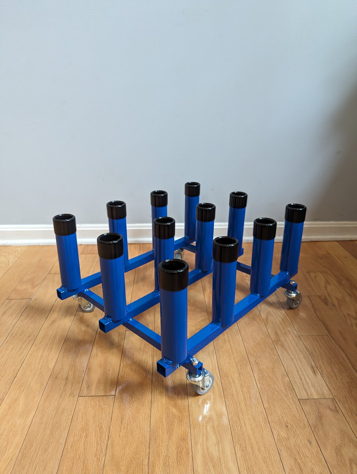 12 holder rolling storage rack