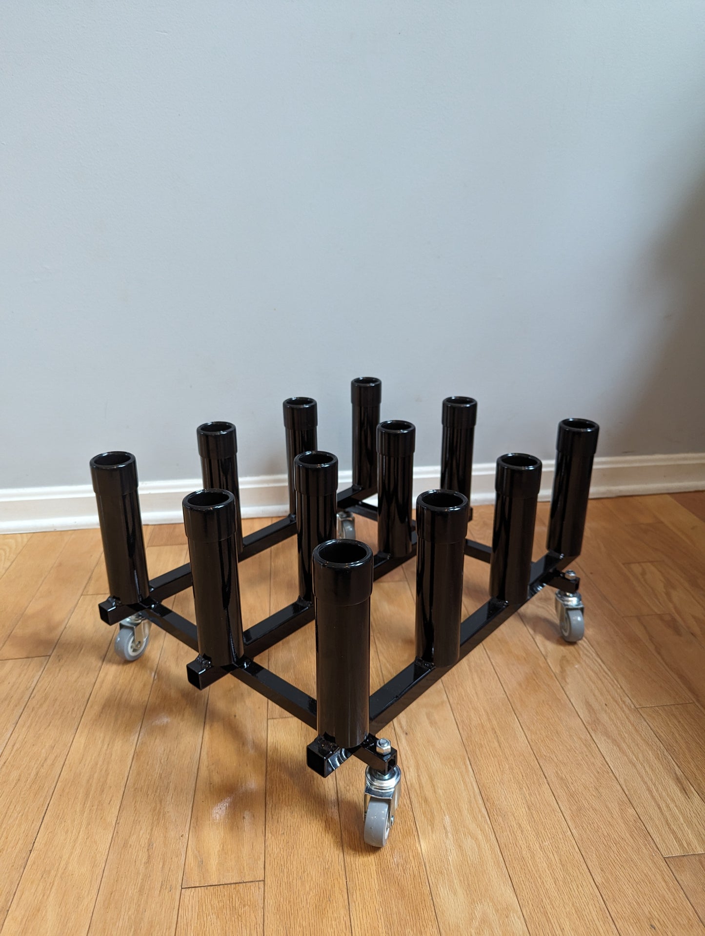 12 holder rolling storage rack