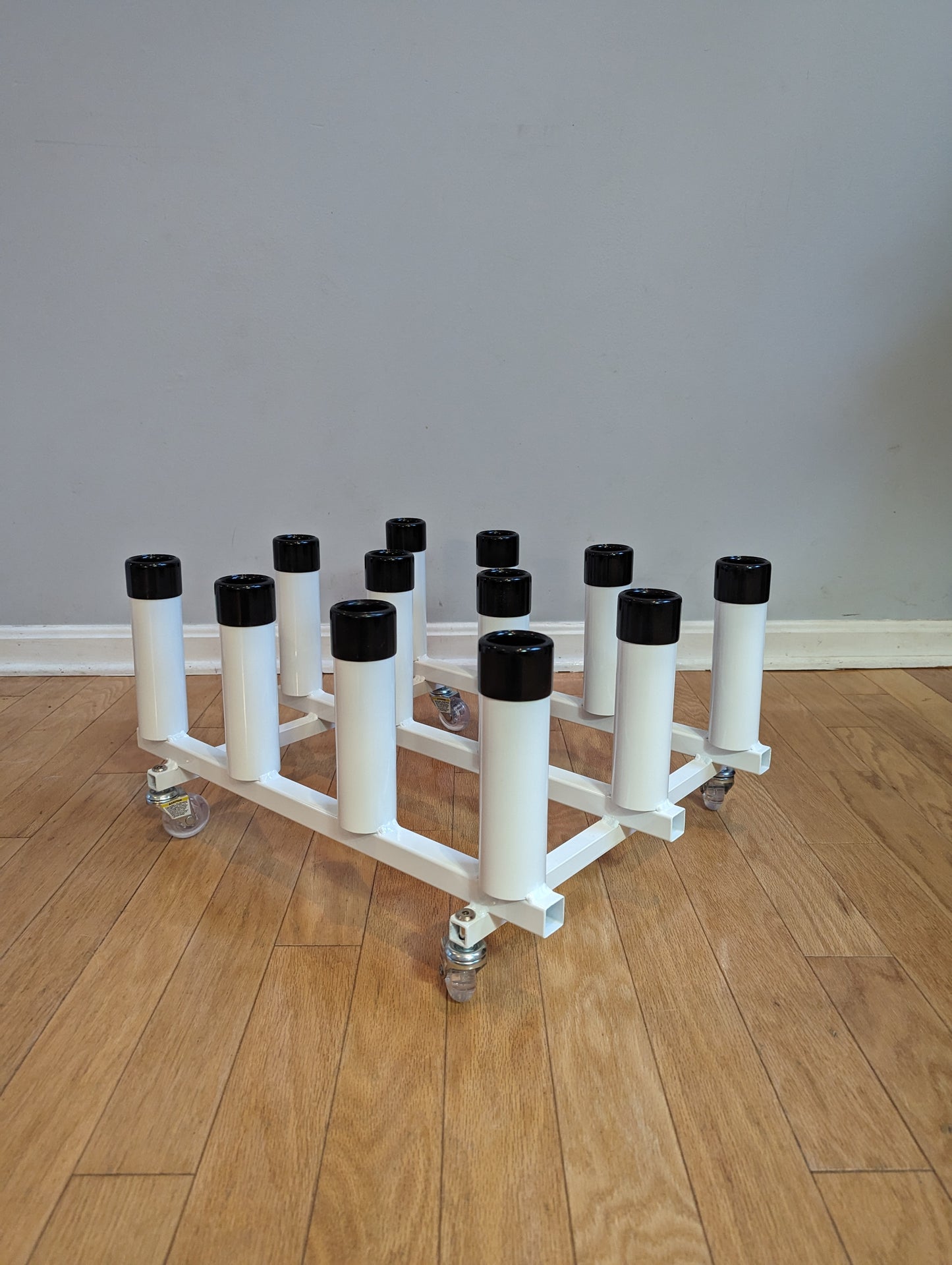 12 holder rolling storage rack