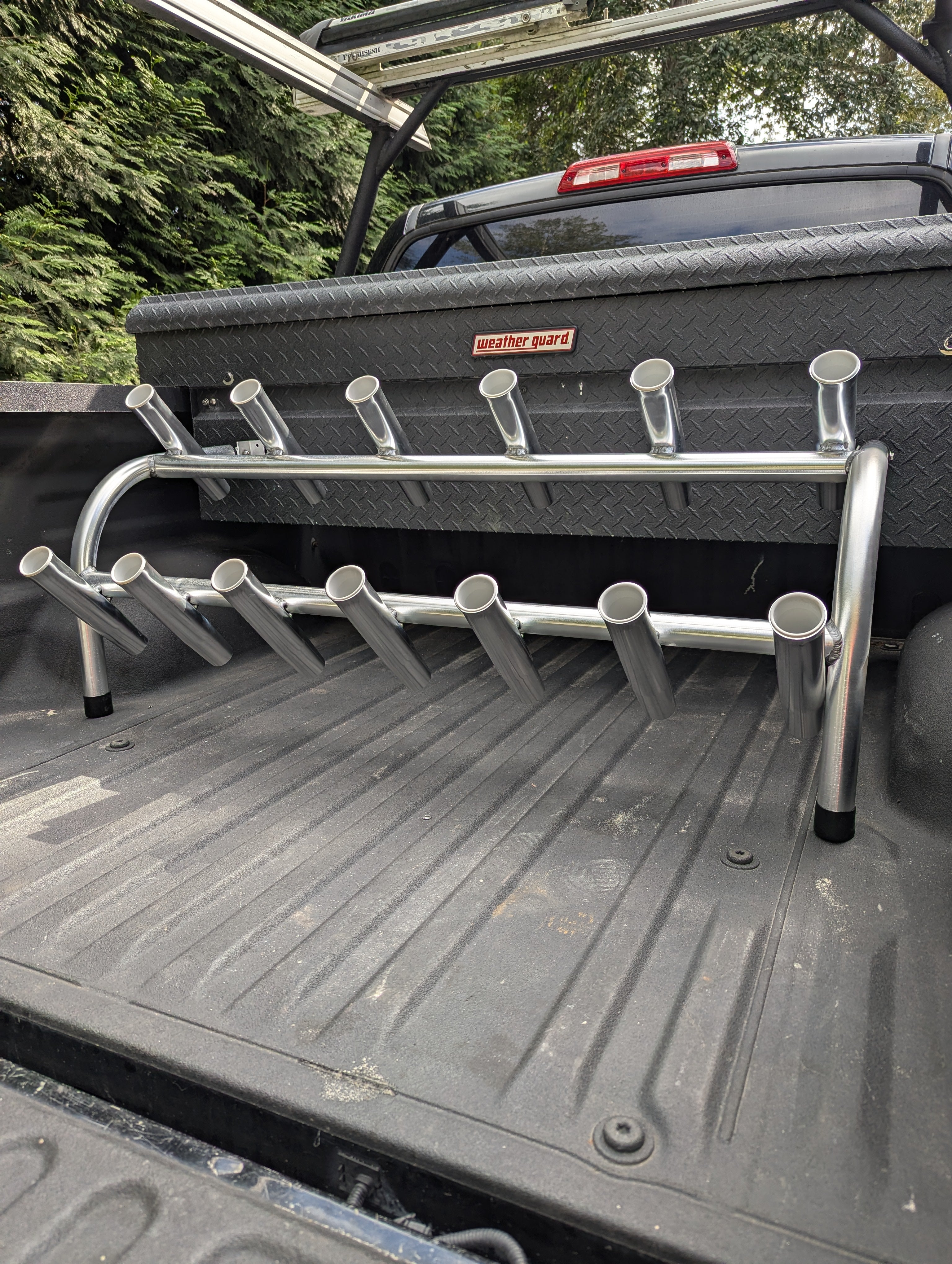 fish rod holders for truck Offshore 13 fishing rod 2 in 1 rod rack – ATS Fishnfab