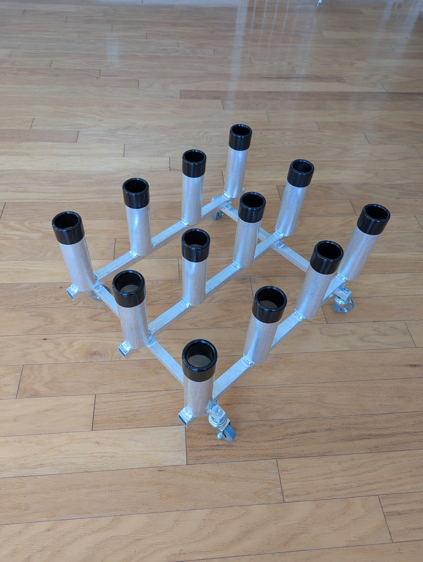 12 holder rolling storage rack
