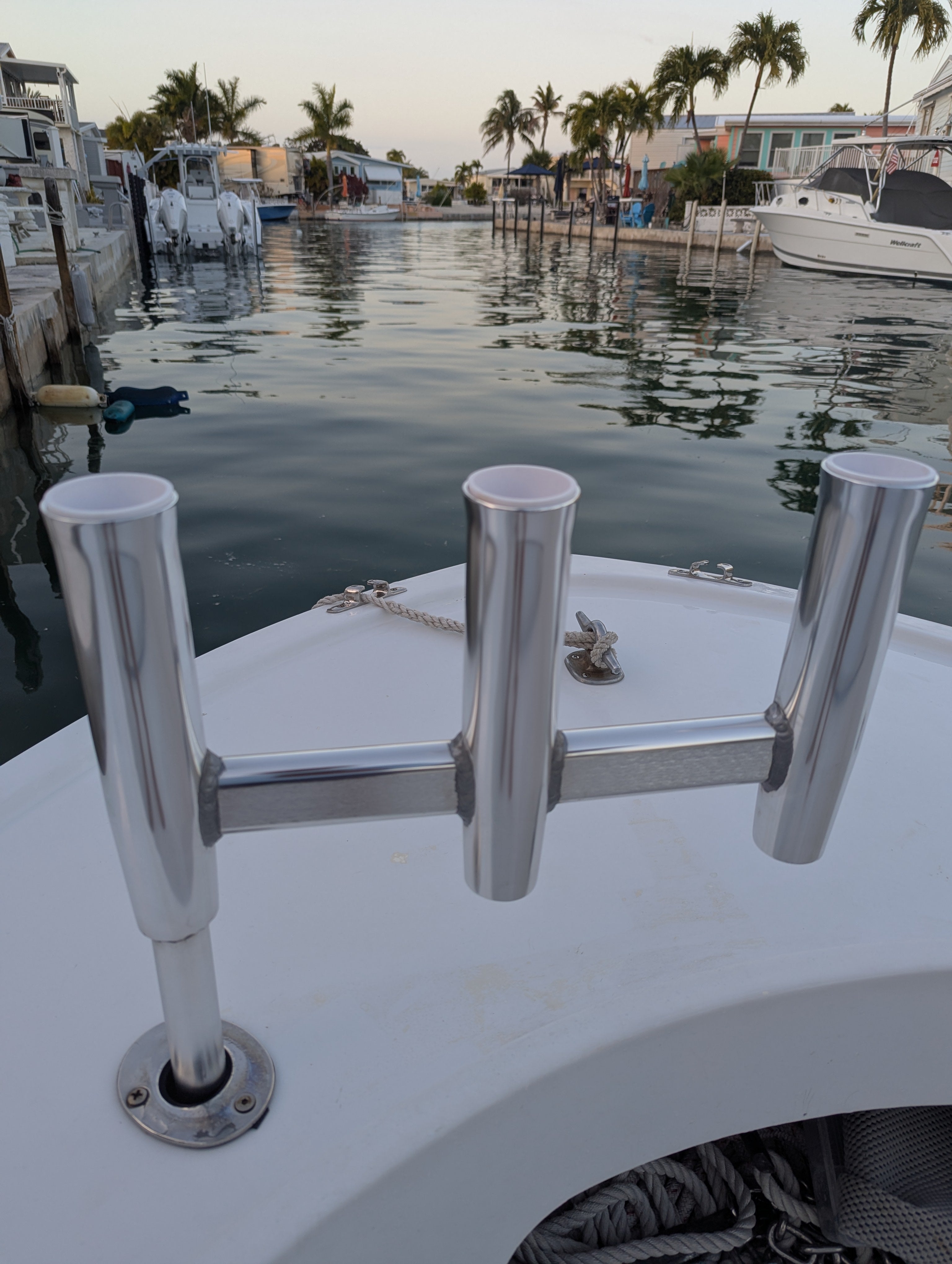 kite fishing rod holder 3 to 1 offset kite rod holder – ATS Fishnfab