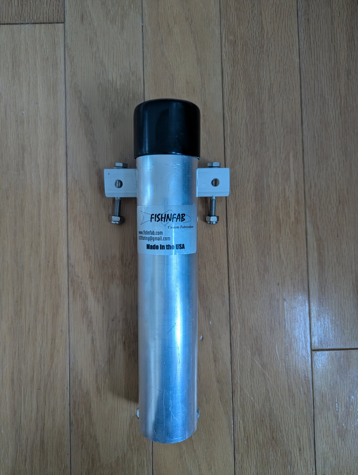 Bolt-on surf cart rod tube holder