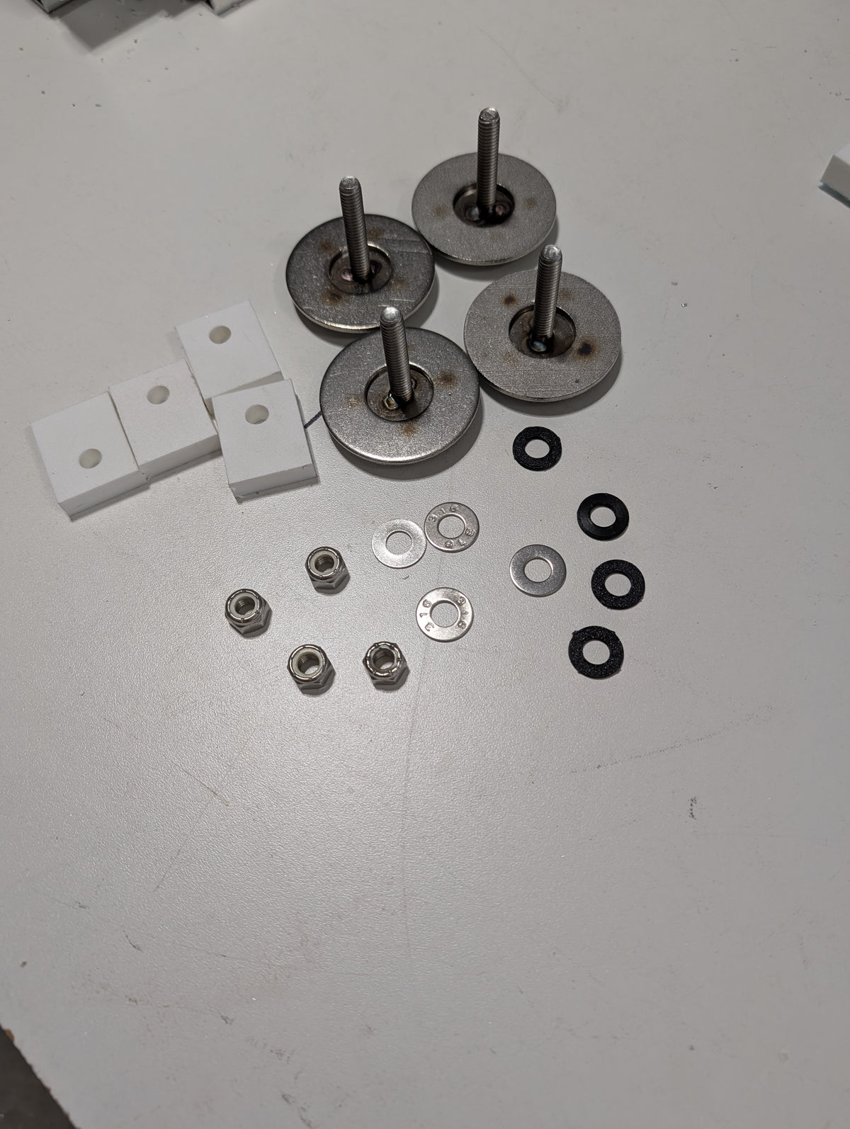 Truck bed rack hardware kit